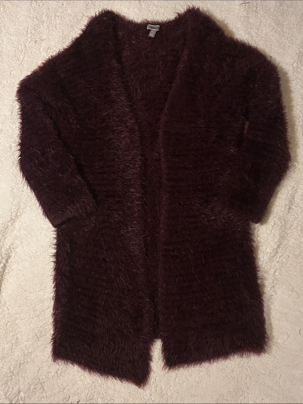 Chelsea 28 Fuzzy Purple XS / S Open Cardigan